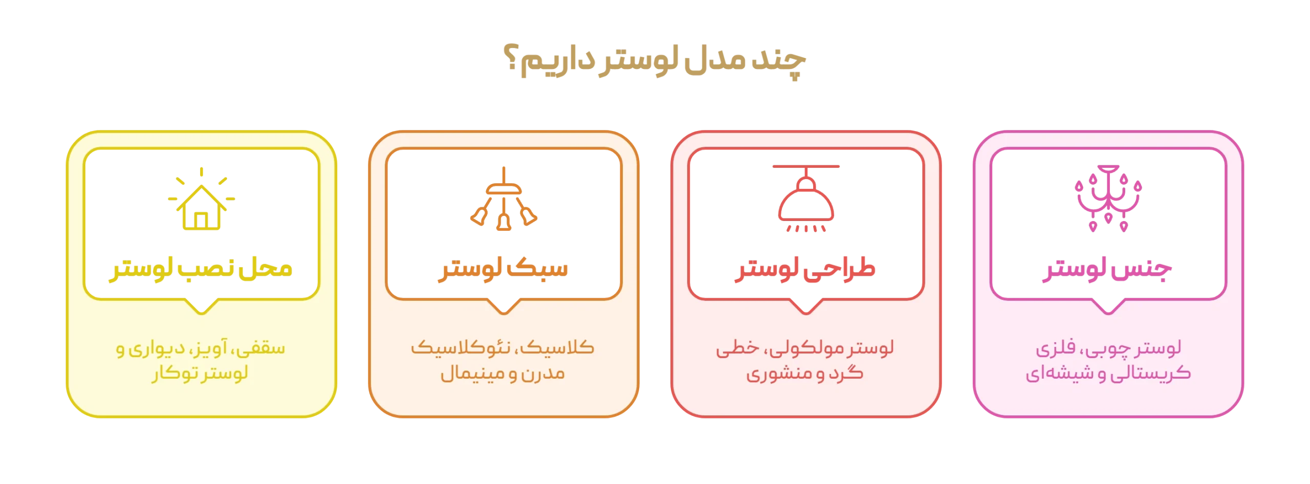 چند مدل لوستر داریم