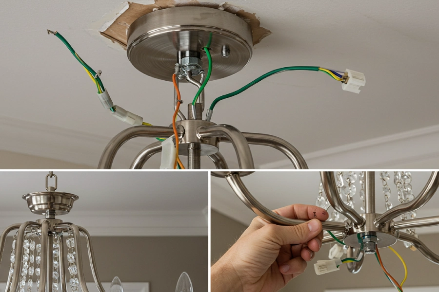 نحوه سیم کشی لوستر