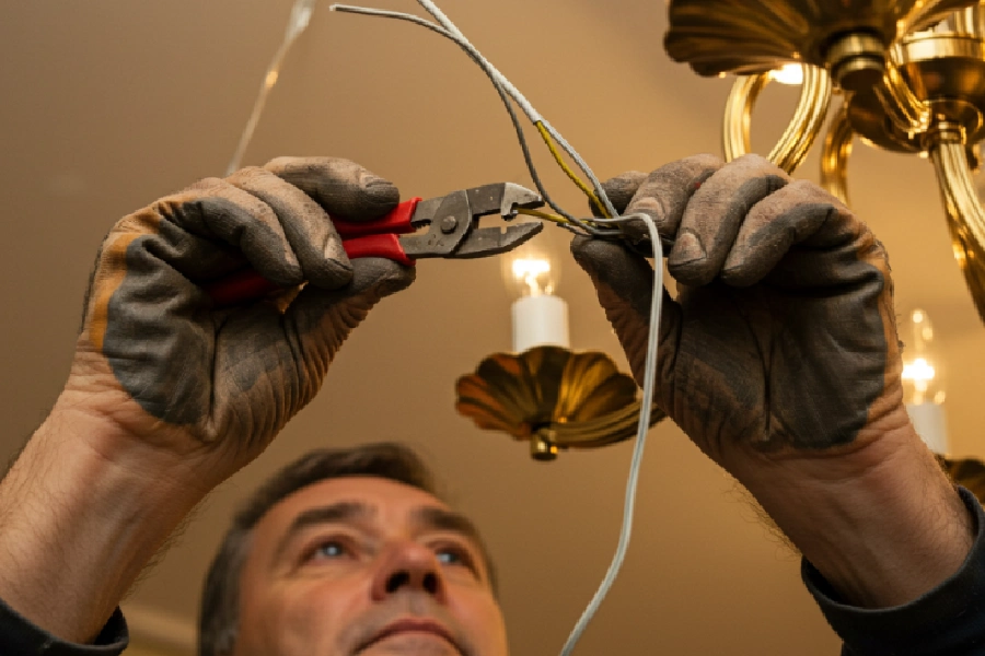 نحوه سیم کشی لوستر