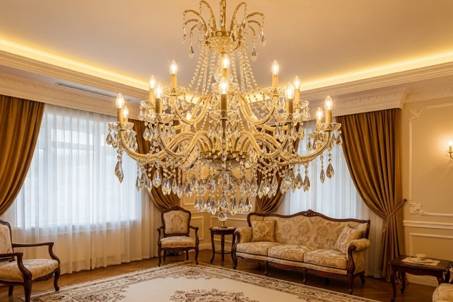 خرید لوستر کریستالی